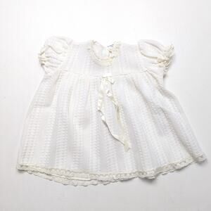 Vintage Madonna Dress Baby Girls Size 6m Sweater Ivory
